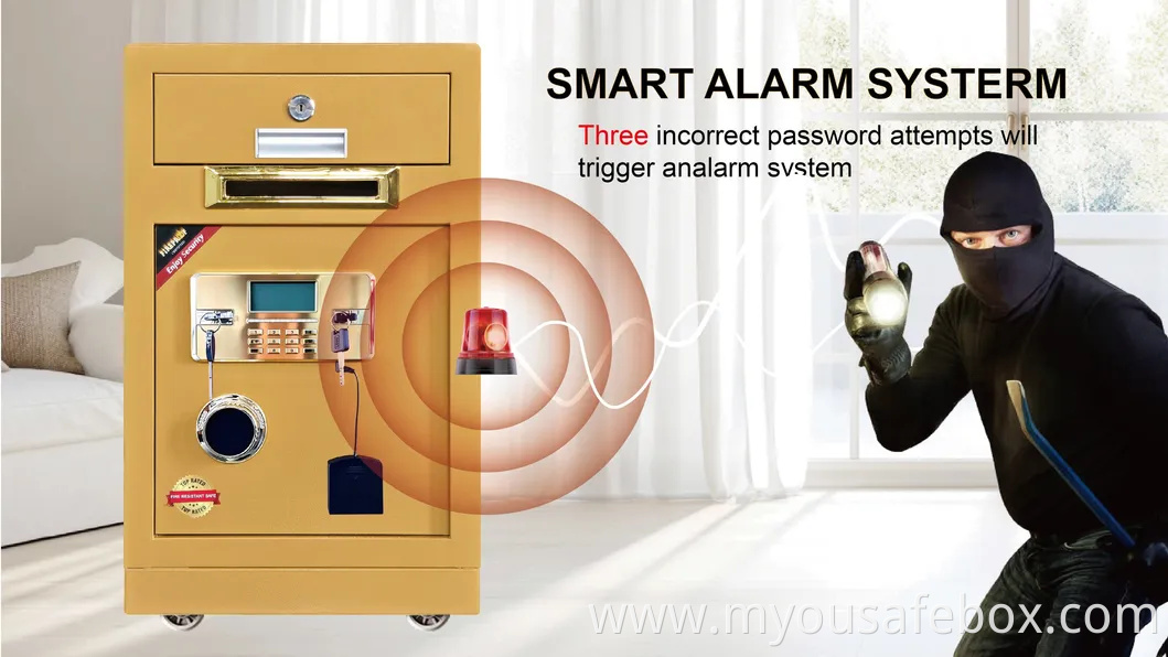 Small Business Fireproof Money Safe with Organizer Drawer Coin Slot Safe